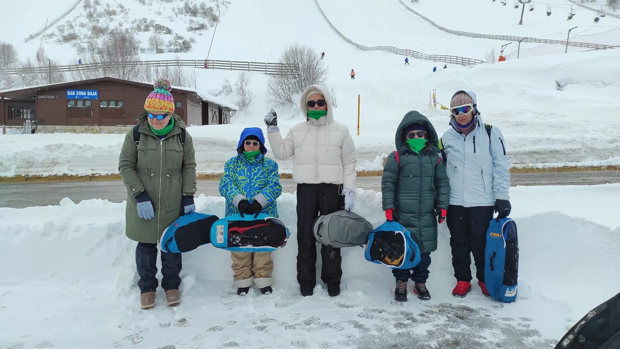 Actividade inclusiva de lecer activo.